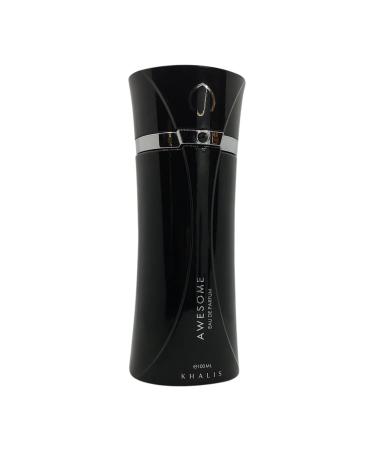 KHALIS AWESOME for Men an Oriental Woody Cologne with Lemon Sage Cardamom Cinnamon Rosewood Amber and Patchouli 3.4 oz