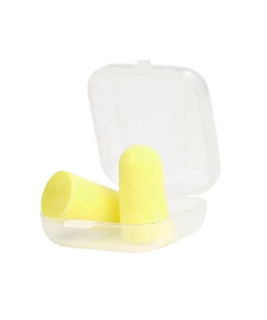 Soft Foam Ear Plugs Tapered Travel Sleep Noise Prevention Earplugs Improve Sleep Hearing Protection(Yellow)