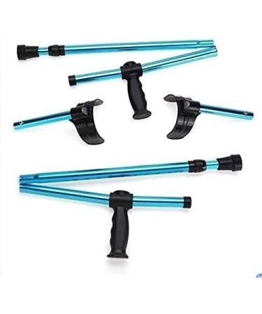 Forearm Crutches Adjustable Adjustable Crutch Aluminum Cane Height Adjustable Forearm Elbow Underarm Crutch Telescopic Blue Folding Walking Stick Lightweight Arm Crutch Journey - Buy Online on GoSupps.com