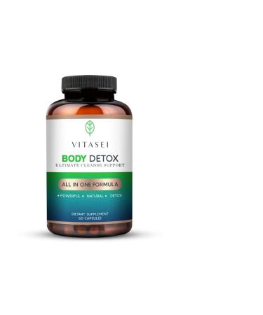 VITASEI Body Detox Capsules Ultimate Cleanse Support W/Cascara Sagrada Bark Psyllium Husk Seeds Senna Leaves Flax Seed Powder Colon Cleanse-Body Detox Dietary Supplements (60 Count (Pack of 1)) - Buy Online on GoSupps.com