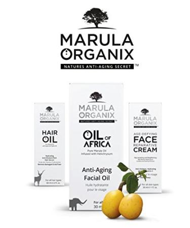 Marula Organix Oil of Africa - Anti-Aging Cold Pressed Marula Oil & Helichrysum Infused Serum - Powerful Noncomedogenic Facial Moisturizer - Buy Online on GoSupps.com