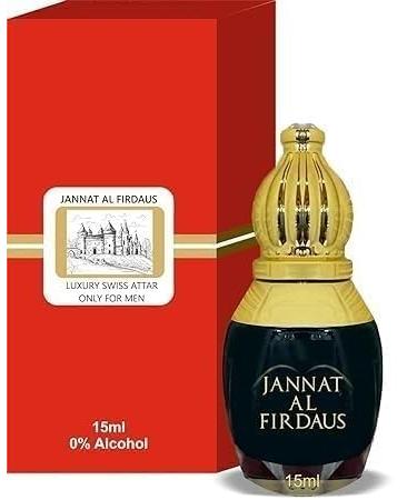 Jannat al Firdaus 12ml Attar/Long Lasting and Premium Fragrance For Men/Original Jannat al Firdaus Attar