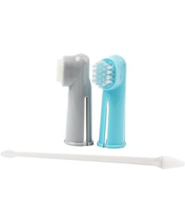 BELLIFFY 2 Set 3pcs Toothbrush for Dog Double Head Pet Toothbrush Cat Toothbrush Finger Toothpaste Toothbrush - Buy Online on GoSupps.com
