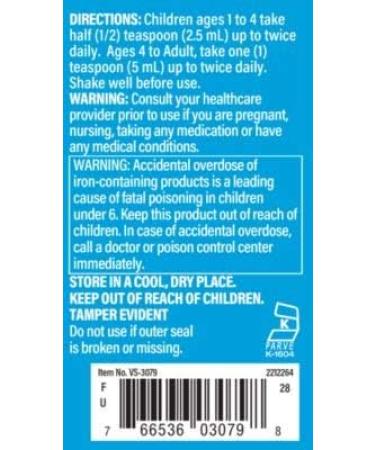 Children's Liquid Iron - Energy Support - Blackberry Vanilla - 8 fl. oz - Buy Online on GoSupps.com