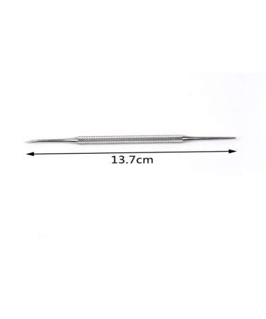 Stainless Steel Toenail Remover Set - Double Head Pick & Cuticle Pusher Pedicure Tool - Buy Online on GoSupps.com