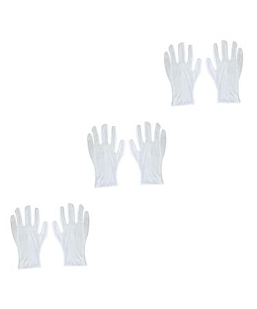 FRCOLOR Cotton Work Gloves 18 Pairs Cotton Gloves Factory Gloves White Gloves Lengthen Work White Work Gloves