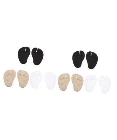 FOMIYES 6 Pairs Forefoot Pad Pinch Stickers Sandals Forefoot Pads Sandals Toe Protectors Non-Slip Sandal Insoles Toe Protectors for Sandals Flip-Flops Forefoot Pads Gel Forefoot Cushions Assorted Colorx2pcs 13.5x2pcs