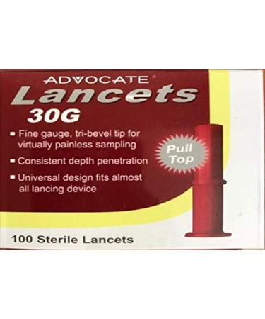 Advocate Pull-Top Lancet 30G (100 count) Box of 100