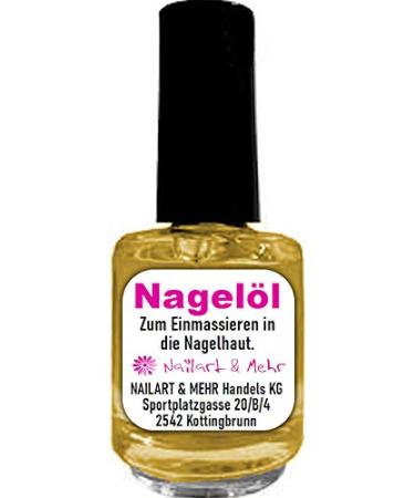 N+M nail oil GRAPEFRUIT in 15ml brush bottle - For massaging into the cuticle