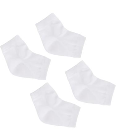 DOITOOL 6 Pairs Anti-Crack Socks Moisturizing Socks Feet Repair Socks Spa Socks for Dry Feet Heel Sleeves Spa Gel Socks Toeless Spa Socks Dry Feet Socks Women's White Heel Socks Breathable - Buy Online on GoSupps.com