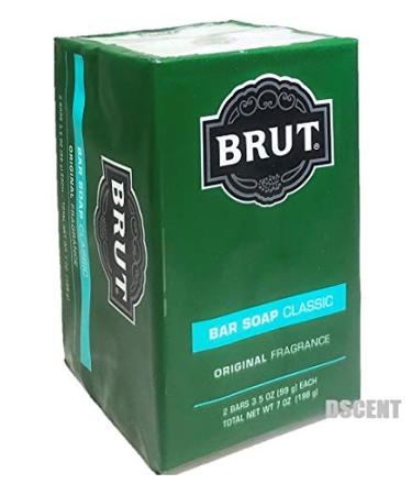 Faberge Brut Bar Soap 3.5 oz - Pack of 2 | Luxurious Body Care Essentials - Buy Online on GoSupps.com
