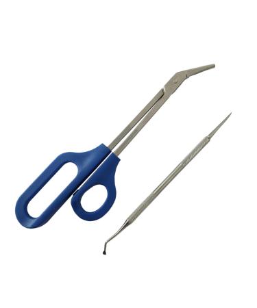 Ipetboom 1 Set Nail Trimmer Daily Life Best Drill Bits for Stainless Steel Silver Color Nail File Manicure Kit Everyday Dal for a Friend Nail Kits Nail Set Long Handle Pregnant Woman 20x5.5cm Silver