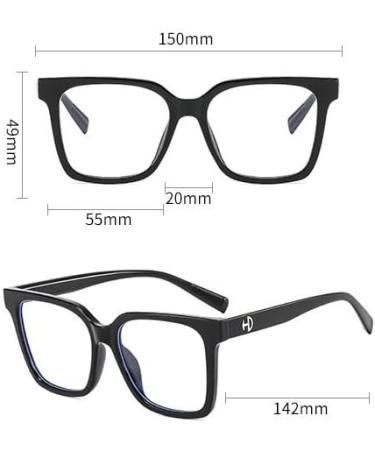 Fatigue Relief Oversized Blue Light Blocking Reading Glasses | Comfortable Computer Eyewear +0.00 Tea - Buy Online on GoSupps.com