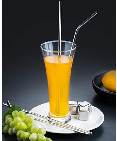 ColorStraw 50Pack Reusable Metal Straws.Ultra Long 10.5 Stainless Steel Drinking Straws in Bulk For Wholesale.265mm Long Straight Curved Metal Drinking Straws for 20/30oz Tumblers Yeti (50Pcs all bent Silver-10.5") - Buy Online on GoSupps.com