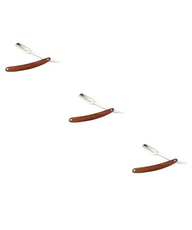 Beavorty 3st razor made of stainless steel safe hand razor foldable razor razor for men razor for the men's shaver man change wooden face