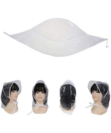 Qingsi 10 Pcs Waterproof Rain Hat for Women - Protect Your Hairstyle with Plastic Rain Bonnet - Buy Online on GoSupps.com