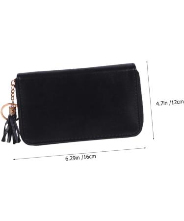 Beatifufu Nail Print Stencil Card Holder Groovy Cheistmas Organizador De Mo os Para Ni as Stamping Plate Holder Purse Holder Stand Nail Art Stencil Bag Cards Bag Nail Art Plates Bag 16x12cm Black - Buy Online on GoSupps.com