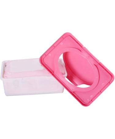 Tainrunse Wet Tissue Box Smooth Surface Multifunctional Helpful 80Pcs Large Capacity Wet Wipe Box Pink - Buy Online on GoSupps.com