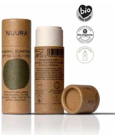 NUURA Care NUURA Facial Sunscreen Stick SPF High Protection for Face and Sensitive Areas Covers Imperfections and Evens Skin Tone Suitable for the Whole Family 18ml - Buy Online on GoSupps.com