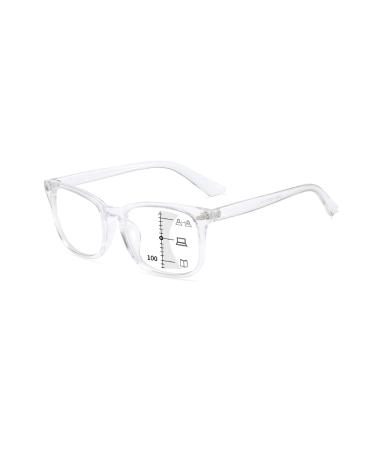 Suertree progressive glasses reading glasses Bifocal Blue light filter reading glasses Blue light block anti -blue light reading aid visual optics anterior fatigue transparent 1 stk.2.00x TZ8082