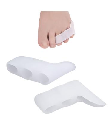 2 pieces of toe spreader toe spreaders from gel with three holes for loosening and overlapping small toes for protecting small toes to protect the feet to relieve pain