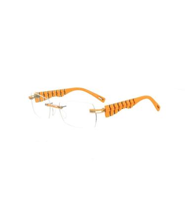 Switch it! Set of interchangeable temples rubberized with stripes Combi 3064 Ruthenium-yellow