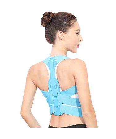 Brace Support Belt Adjustable Back Posture Corrector Clavicle Spine Back Shoulder Lumbar Posture Correction (Color : Gray Size : S) (Blue L) (Blue M) vision