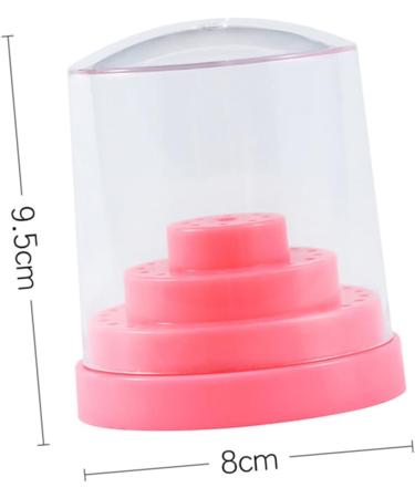 Beatifufu 1pc 48 Protect Nail Drill Bits Nail Bit Nail Grinding Head Storage Nail Drill Bits Stand Display Holder Stand Nail Drill Bit Holder Nail Drill Bits Holder Pink Multicolor Box Size 1 Pink - Buy Online on GoSupps.com