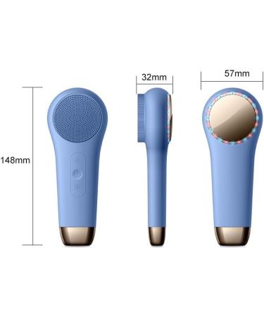 Facial Cleansing Brush Facial Cleansing Device Make-Up Remover Heat & Cold Cleansing Brush (01 Blue) 01-blau - Buy Online on GoSupps.com
