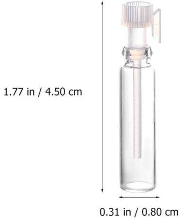 Beaupretty 50 Piece 1ml Mini Sample Perfume Test Bottles - Clear Travel Glass Spray Containers for Makeup & Samples - Buy Online on GoSupps.com