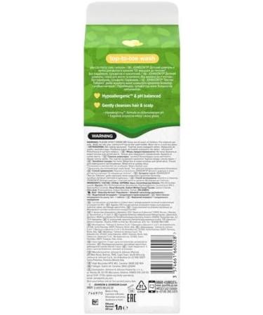 JOHNSON'S Baby Eco Refill Pack TOP-TO-TOE Wash 1L - Gentle Hair & Scalp Cleanser - Buy Online on GoSupps.com