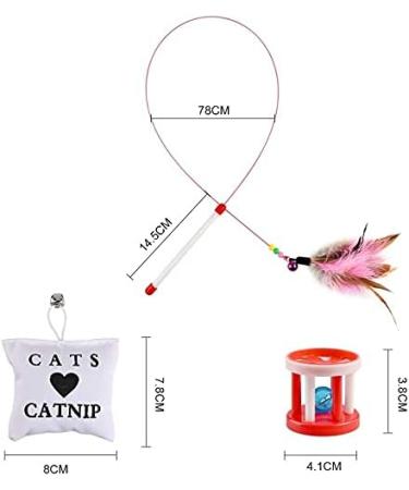 Shop GOLDGE 16-Piece Cat Toy Set | Feather Toys & Balls for Cats - International Shipping Available - Buy Online on GoSupps.com
