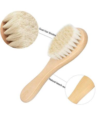 Natural Wooden Handle Soft Press Baby Hairbrush and Super Soft Hair Suitable for Newborns and Children's Natural Wooden Handles Soft Press - Buy Online on GoSupps.com