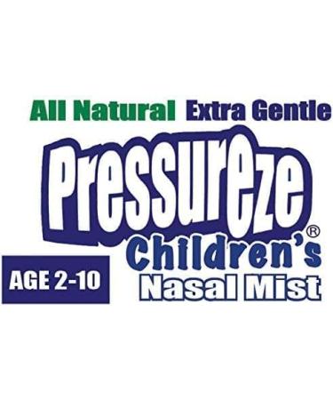 Pressureze Children's Sterile Nasal Spray 34ml - All Natural Relief for Sinus Allergy and Ear Congestion - Preservative-Free Decongestant Spray - 245 Sprays - 1.1 Fl Oz - Buy Online on GoSupps.com
