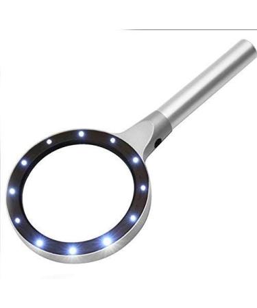 High-Grade Aluminum Alloy 12LED Lamp 85mm HD Reading Magnifier OfficeProducts Substitutability - Buy Online on GoSupps.com