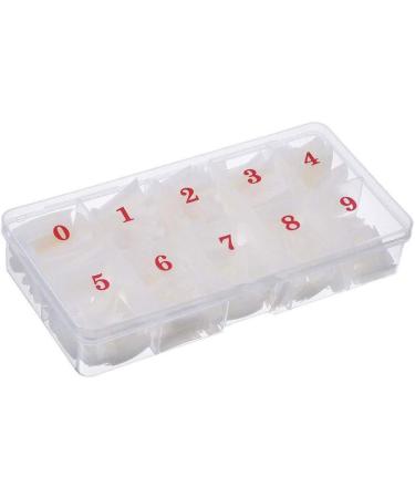 Nail products nail piece storage empty box 1000 pieces translucent digital nail piece anti falling empty box jewelry rack - Buy Online on GoSupps.com