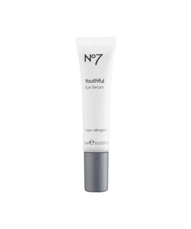 No7 Youthful Eye Serum - Revitalizing Anti Aging Vitamin A for Under Eye Bags - Hyaluronic Acid + Vitamin C Eye Brightening & Hydrating Serum - Under Eye Serum for Dark Circles and Puffiness (15ml)