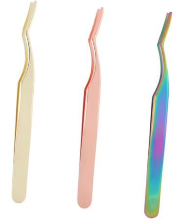 Buy 2pcs Eyelash Extension Applicator & Tweezers Set - Steel Lash Nippers for Perfect False Eyelashes Application | International Shipping Available - Buy Online on GoSupps.com