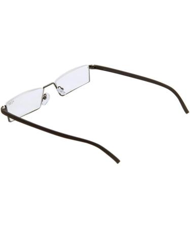 Kokobin Ultra-Light Reading Glasses +2.5 Diopters | Metal Half-Frame & TR90 | Unisex | Includes Glasses Case - Buy Online on GoSupps.com