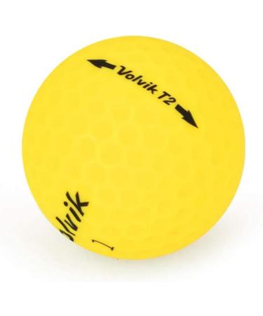 Volvik T2 2-Piece Long Distance Matte Golf Balls - 1 Dozen Multicolor - Buy Online on GoSupps.com