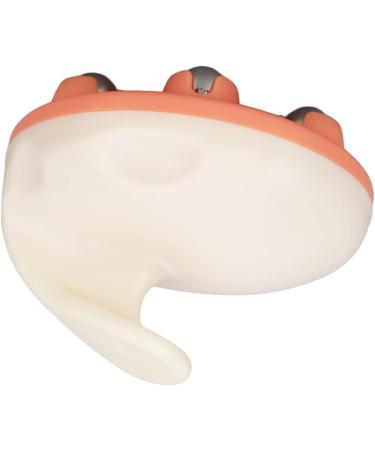 Ververt Touch Rollerball Massager - Portable Hand Massage Device with 7 Rotating Balls for Relaxation | Compact & Efficient White & Orange - Buy Online on GoSupps.com