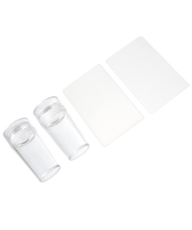 Lurrose 4 pieces nail stencil diy nail art template manicure stamp nail art template made of silicone nailart template nail art stamps made of silicone acrylic white accessories nail polish