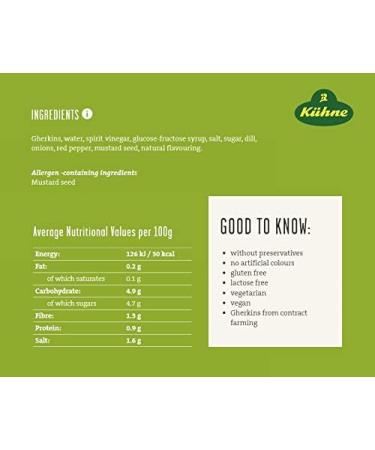 K hne Pickled Gherkins 2450g (Drained Weight 1380g) - Buy Online on GoSupps.com