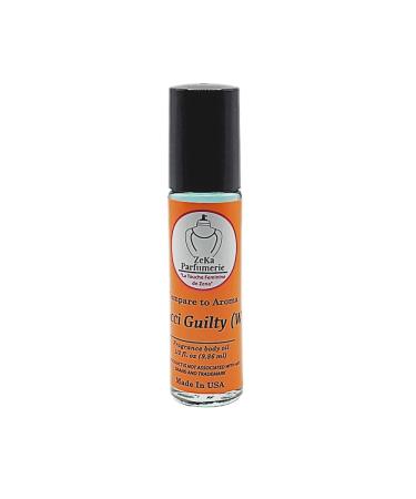 Compare to Aroma compatible with Gucci Guilty for Women Fragrance Body oil on 1/3 oz (9.86ml) Travel size Roll-On Botlle