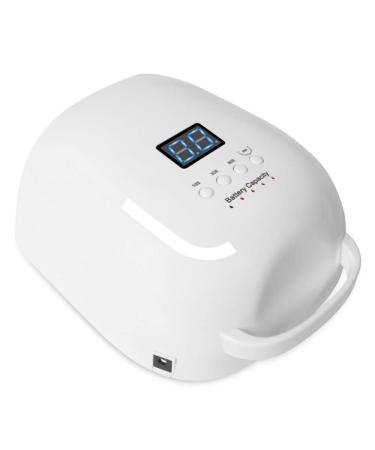 86W Rechargeable LED Gel Nail Lamp Cordless UV Nail Dryer 15600mAH Wireless Nail Polish Curing Lamp Professional Nail Art Manicure Tools