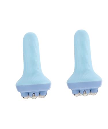 Gleavi 2st massage roller ice cream roller Massage device with back roll Manual muscle roll of structured facial roller yoga massage device for hair growth ABS cervical spine roller board