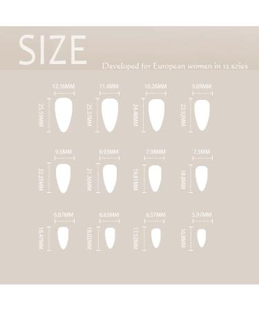 Sethexy Swirl Artificial Tonsiling Brief French Acrylic Nails - 24 Shiny White Abstract Nails for Women & Girls | International Shipping - Buy Online on GoSupps.com