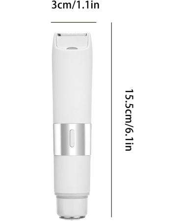 Tondeuse Pour Poils Du Corps Des Femmes - Rasoir Double T te R sistant L'Eau | Appareil Corporel Pour Zone Bikini Pour Visage Aisselles Sous-Bras Voyage D placement Maison Blanc - Buy Online on GoSupps.com