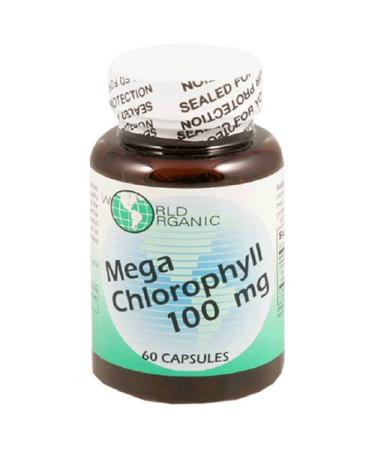 World Organic Mega Chlorophyll 100 mg Capsules 60 capsules (Pack of 3)