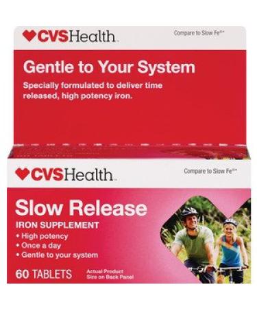 Slow Release Iron Supplement 60 Tablets